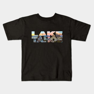 LAKE TAHOE - California/Nevada USA Sunset Kids T-Shirt